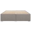 vidaXL Cama sin colch&oacute;n tela gris taupe 200x200 cm