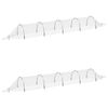 vidaXL T&uacute;neles de malla 2 uds fibra de vidrio y PP 1,5x5 m
