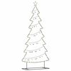 vidaXL &Aacute;rbol de Navidad de metal con soporte Negro 210 cm Acero