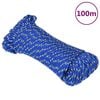 vidaXL Cuerda de barco polipropileno azul 5 mm 100 m