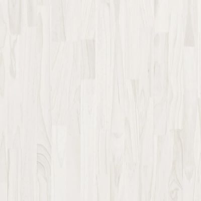 vidaXL Estantería 3 niveles madera maciza de pino blanco 80x30x105 cm