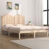 vidaXL Estructura de cama doble sin colch&oacute;n madera maciza