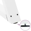 vidaXL Patas para mesa de comedor (2 unidades), color blanco, 70 x (72-73,3) cm, acero