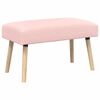 vidaXL Banco Liso Rosa 80 x 40 x 46 cm Boucl&eacute;