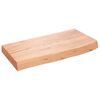 vidaXL Estante pared madera roble tratada marr&oacute;n claro 60x30x(2-6) cm