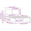 vidaXL Estructura de Cama con Cabecera Tapizada Taup&eacute; 135 x 190 cm