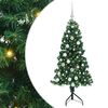 vidaXL &Aacute;rbol de Navidad Artificial de Esquina Verde 150 cm PVC y Metal