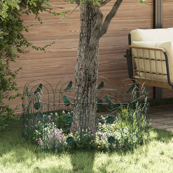 vidaXL Valla de Jard&iacute;n Enrejado Verde 308,5 x 54,5 x 0,3 cm