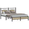 vidaXL Estructura de cama sin colch&oacute;n madera roble Sonoma 140x190 cm