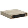 vidaXL Estante flotante de pared MDF color roble 23x23,5x3,8 cm