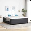 vidaXL Cama de plataforma Gris oscuro 180 x 200 cm Tela de Pana