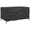 vidaXL Funda para muebles Liso Negro 160 x 100 x 70 cm 600D