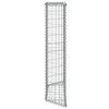 vidaXL Arriate de gaviones de trapecio acero galvanizado 100x20x100 cm