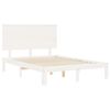 vidaXL Estructura de cama sin colch&oacute;n madera de pino blanca 140x200 cm