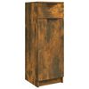 vidaXL Armario de ba&ntilde;o madera contrachapada roble ahumado 32x34x90 cm