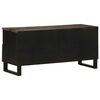 vidaXL Mueble de TV madera maciza de mango negro 100x33x46 cm