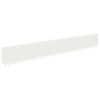 vidaXL Borde de C&eacute;sped 10 uds. 103 x 15 cm Acero Blanco