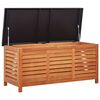vidaXL Caja de almacenaje jardín madera maciza eucalipto 117x50x55 cm