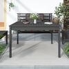 vidaXL Mesa de jard&iacute;n madera maciza pino gris 121x82,5x76 cm