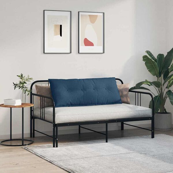 vidaXL Coj&iacute;n de Espalda Azul 120 x 19 x 50 cm tela