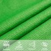 vidaXL Toldo de vela HDPE verde claro 160 g/m&sup2; 5x8 m