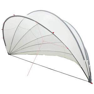 vidaXL C&uacute;pula para piscina Manual Gris y naranja 592 x 590 x 275 cm