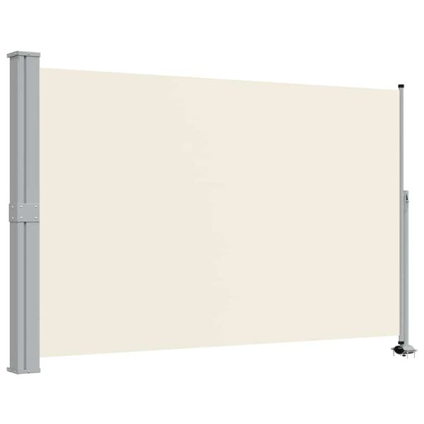 vidaXL Toldo lateral retr&aacute;ctil para patio 160x300 cm crema