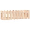 vidaXL Arriate elevado jard&iacute;n con valla madera maciza pino 100x30x30cm