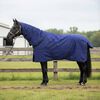 vidaXL Manta para Caballo Verde Oscuro y Negro 135 cm Poli&eacute;ster