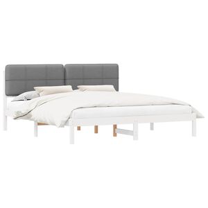 vidaXL Estructura de Cama con Cabecera Tapizada Negro 200 x 200 cm