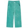 Pantalón infantil de pana verde menta 128