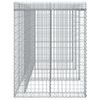 vidaXL Muro de gaviones para contenedor de basura hierro 270x91x120 cm