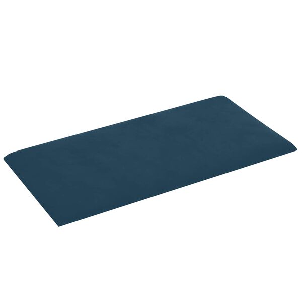 vidaXL Cabecero de Pared 12 pcs Azul 30 x 15 cm Terciopelo