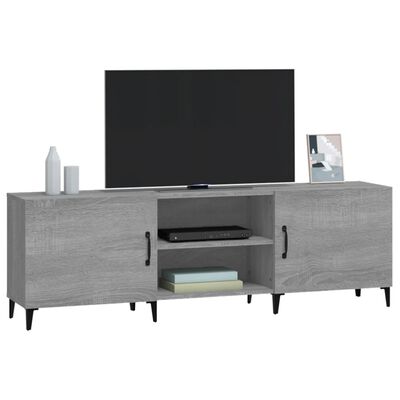 vidaXL Mueble para TV madera de ingeniería gris Sonoma 150x30x50 cm