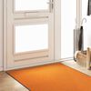 vidaXL Felpudo Otro Naranja y Negro 120 x 250 cm Poliamida y PVC