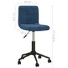 vidaXL Sillas de comedor giratorias 2 unidades terciopelo azul