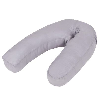 vidaXL Funda de almohada de embarazo con forma de J 54x43 cm