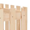 vidaXL Arriate elevado jardín con valla madera maciza pino 200x50x50cm