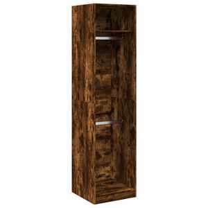 vidaXL Armario de madera de ingenier&iacute;a roble ahumado 50x50x200 cm