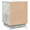 vidaXL Armario de Noche 2 pcs Gris Concreto 39 x 34,5 x 50 cm