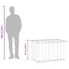 vidaXL Caja de almacenamiento para jard&iacute;n verde 109x67x65 cm