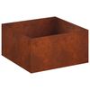 vidaXL Macetero de Jard&iacute;n Oxidado 80 x 80 x 40 cm Acero oxidado