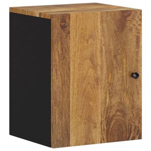 vidaXL Armario de ba&ntilde;o de pared madera maciza de mango 38x33x48 cm