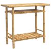 vidaXL Mesa consola de bamb&uacute; 90x37x75 cm