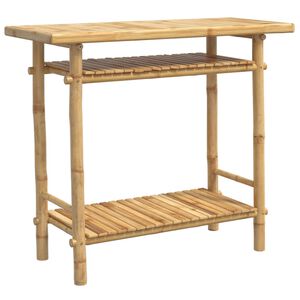 vidaXL Mesa consola de bamb&uacute; 90x37x75 cm