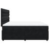 vidaXL Cama box spring con colch&oacute;n terciopelo negro 200x200 cm
