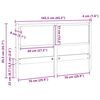 vidaXL Cabecero Otro Marrón 160 cm Madera maciza de pino
