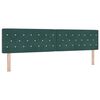 vidaXL Cama tipo Box Spring Verde oscuro 200 x 200 cm Terciopelo