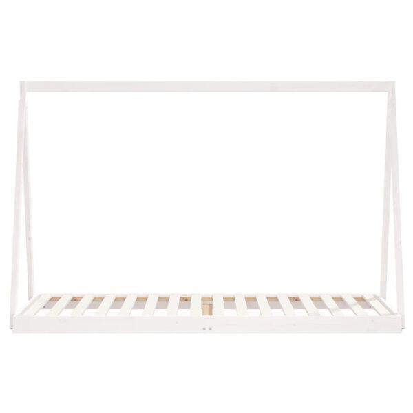vidaXL Estructura de cama para niños madera de pino blanco 80x200 cm