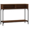 vidaXL Mesa consola madera de ingenier&iacute;a marr&oacute;n roble 100x30,5x75 cm